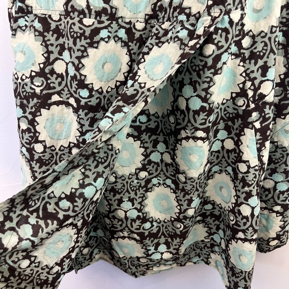Passementrie Floral Open Front Cotton Sleeveless Cardigan Size Xl Lagenloook — image 8 of 8